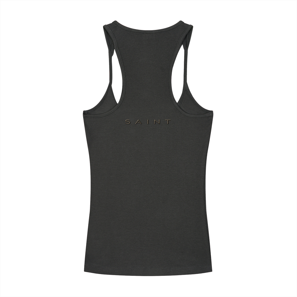Classic Fit Ribbed Saint Tank